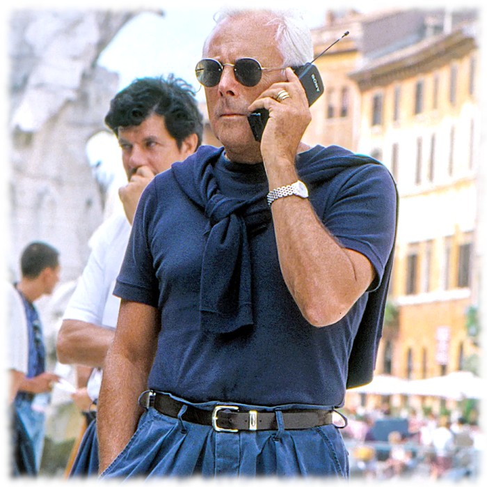 Джорджио Армани, итальянский модельер, основатель компании Armani.