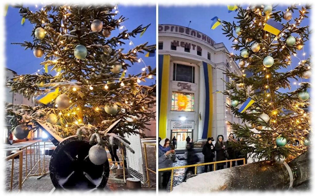 Основою для хмельницької ялинки стала ракета
