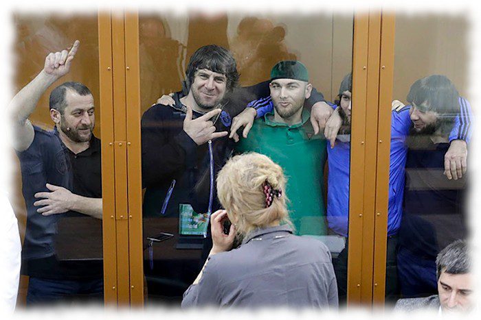 Засуджені за вбивство Бориса Нємцова чеченці
