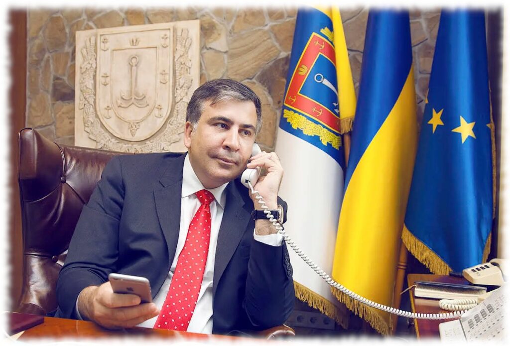 Михаил Саакашвили во время работы в Украине