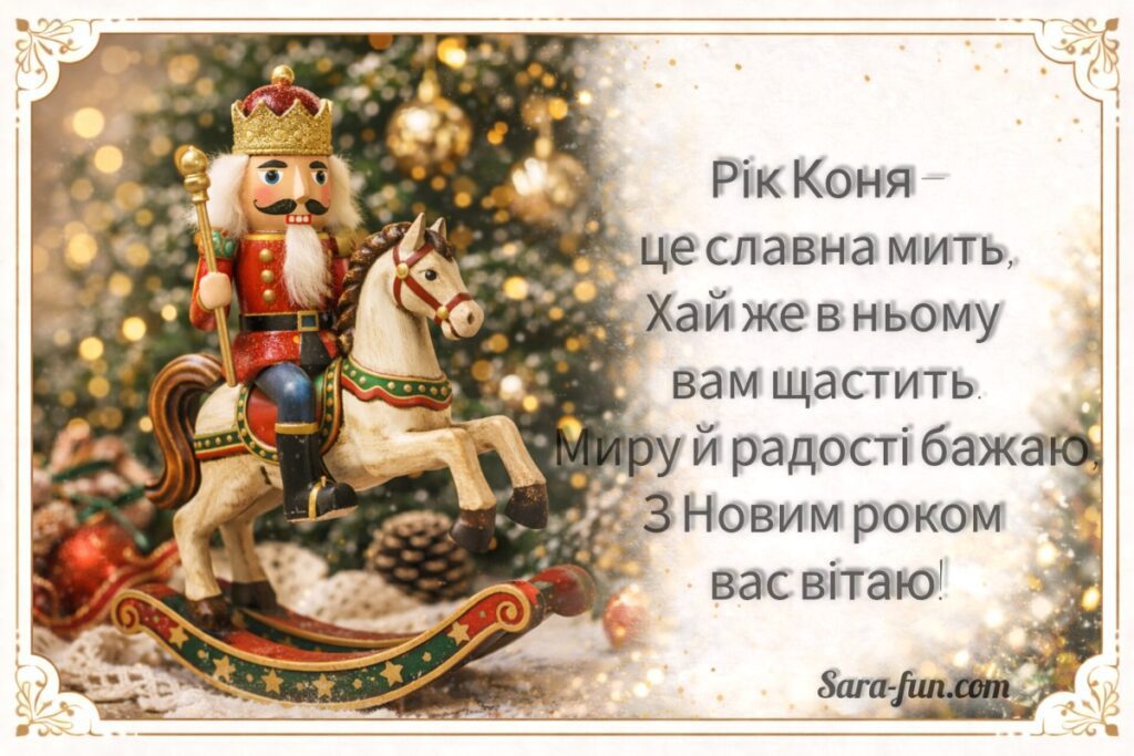 Красива листівка-привітання з Новим роком