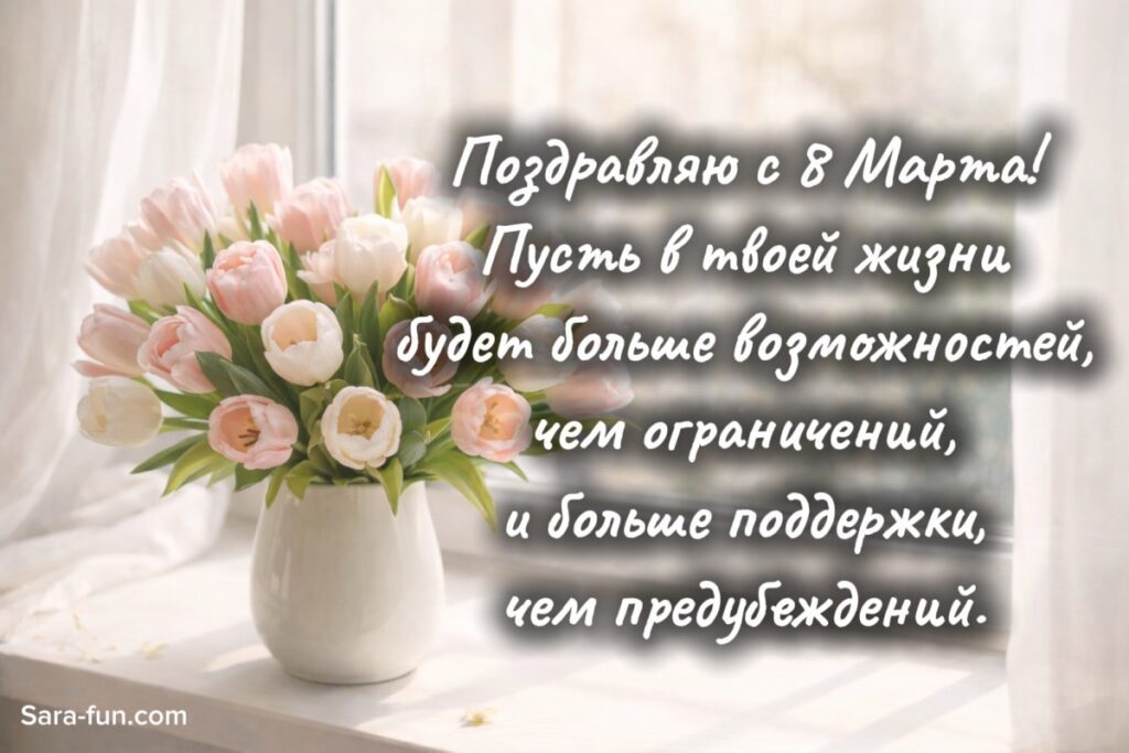 8 марта открытка