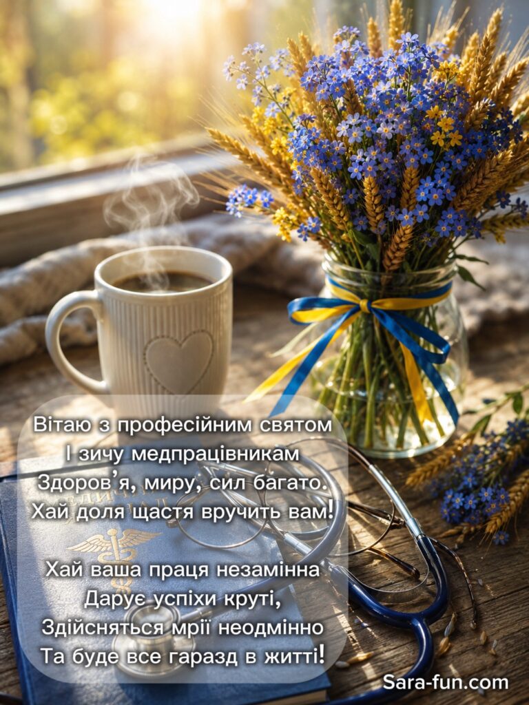 День медичного працівника: листівка