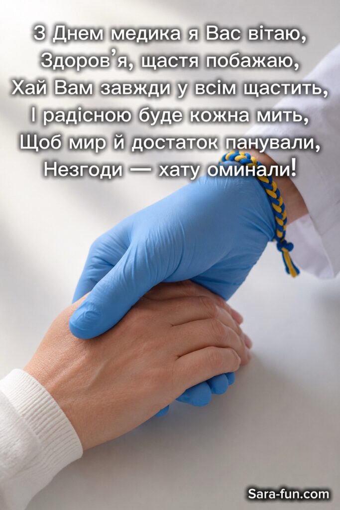 Коротке привітання до Дня медпрацівника